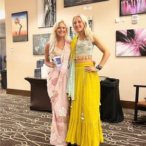 Hushed lilac multi-color sequins saree in floral motifs embody